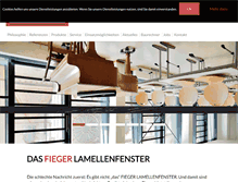 Tablet Screenshot of fieger-lamellenfenster.de